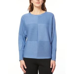 Melissa Paige Women's Ribbed Block-Stitch Dolman-Sleeve Sweater Size XL
